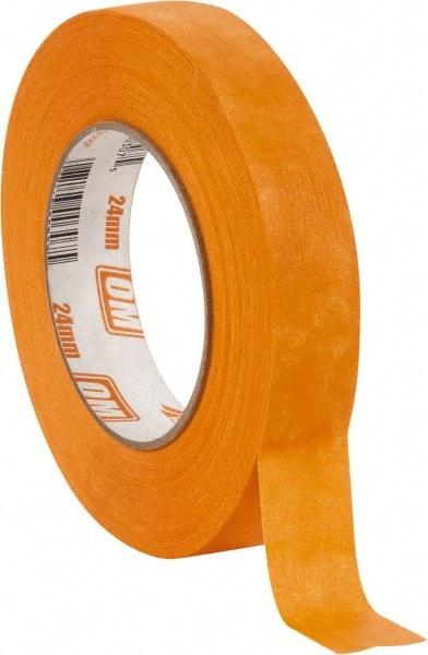 Intertape - 1" Wide x 60 Yd Long Orange Paper Masking Tape - Series Orange Mask, 7.3 mil Thick, 23 In/Lb Tensile Strength - A1 Tooling