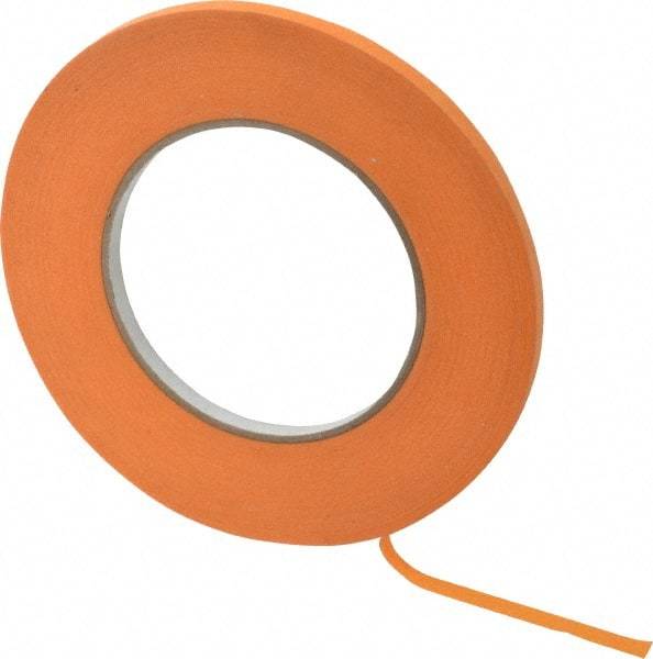 Intertape - 1/4" Wide x 60 Yd Long Orange Paper Masking Tape - Series Orange Mask, 7.1 mil Thick, 23 In/Lb Tensile Strength - A1 Tooling