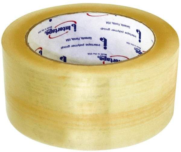 Intertape - 2" x 1640 Yd Clear Rubber Adhesive Sealing Tape - Polypropylene Film Backing, 1.85 mil Thick, 27 Lb Tensile Strength, Series 7100 - A1 Tooling