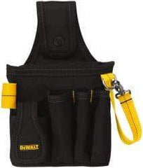 DeWALT - 5 Pocket General Purpose Holster - Ballistic Polyester, Black & Yellow, 6-3/4" Wide x 10-1/2" High - A1 Tooling