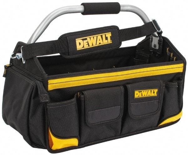 DeWALT - 34 Pocket Black & Yellow Polyester Tool Tote - 18" Wide x 9" Deep x 8" High - A1 Tooling