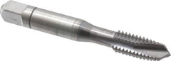 Accupro - 3/8-16 UNC, 3 Flute, TiCN Finish, Powdered Metal Spiral Point Tap - Plug Chamfer, Right Hand Thread, 2-15/16" OAL, 3B Class of Fit - Exact Industrial Supply