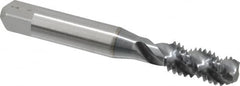 Accupro - 3/8-16 UNC 3 Flute 3B Modified Bottoming Spiral Flute Tap - Powdered Metal, TiCN Finish, 2-15/16" OAL, Right Hand Flute, Right Hand Thread, H3 - A1 Tooling