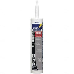 White Lightning - 10 oz Cartridge White Acrylic & Latex Caulk - -30 to 180°F Operating Temp, 12 min Tack Free Dry Time, Series 3006 - A1 Tooling