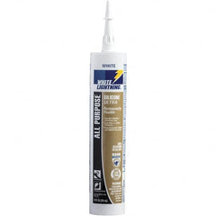 White Lightning - 10 oz Cartridge White RTV Silicone Caulk - 150°F Max Operating Temp - A1 Tooling