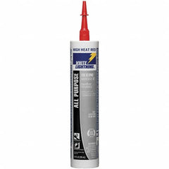 White Lightning - 10 oz Cartridge Red RTV Silicone Joint Sealant - -80 to 400°F Operating Temp, 30 min Tack Free Dry Time, 24 hr Full Cure Time - A1 Tooling