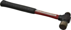 Proto - 3/4 Lb Head Ball Pein Hammer - Fiberglass Handle, 1-1/4" Face Diam, 12-1/16" OAL, Fiberglass with Cushion Grip - A1 Tooling