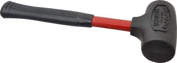 Proto - 32 oz Head 2" Face Diam Urethane Dead Blow Hammer - 12-3/4" OAL, Fiberglass Handle - A1 Tooling