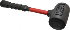 Proto - 64 oz Head 2-5/8" Face Diam Urethane Dead Blow Hammer - 14-3/8" OAL, Fiberglass Handle - A1 Tooling