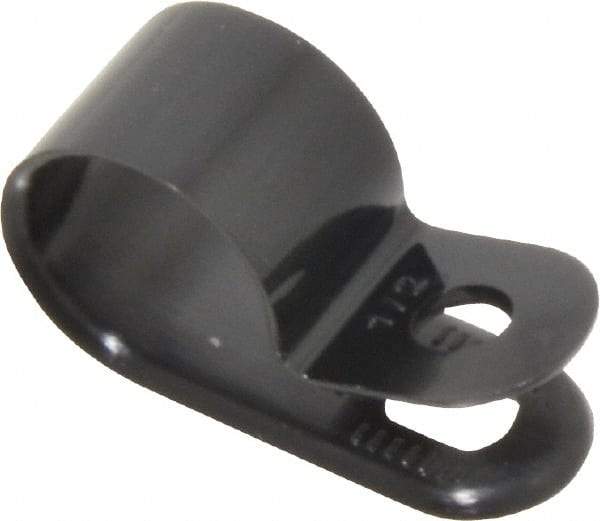 Value Collection - 13.8mm Bundle Diam, 0.181" Hole, Nylon Clamp - Black - A1 Tooling