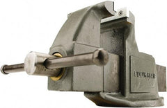 Wilton - 4" Jaw Width, 4" Opening Capacity, 2-1/4" Throat Depth, Steel Swivel Bench Vise - Bolt Down Base Attachment - A1 Tooling