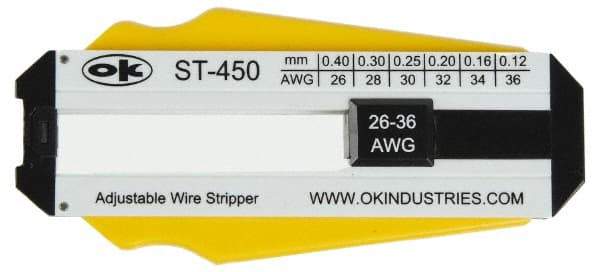 Jonard Tools - 36 to 26 AWG Capacity Precision Wire Stripper - Polycarbonate Handle - A1 Tooling