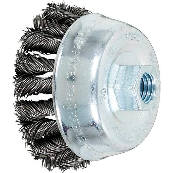 PFERD - Knotted Wire Cup Brush - 3-1/2X.02X5/8-11 COMBITWIST CS KNTCUP BRSH - A1 Tooling