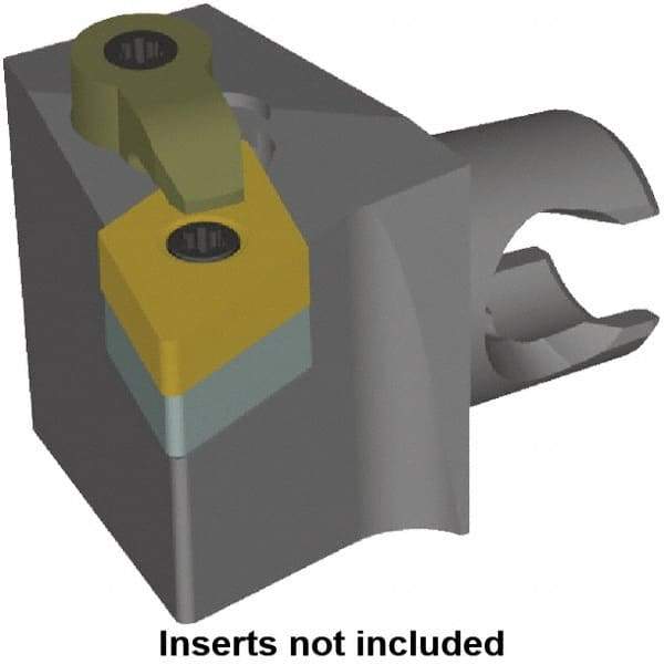 Kennametal - Left Hand Cut, Size KM25, DN.. Insert Compatiblity, Modular Turning & Profiling Cutting Unit Head - 22mm Ctr to Cutting Edge, 30mm Head Length, Series KM Mini - A1 Tooling