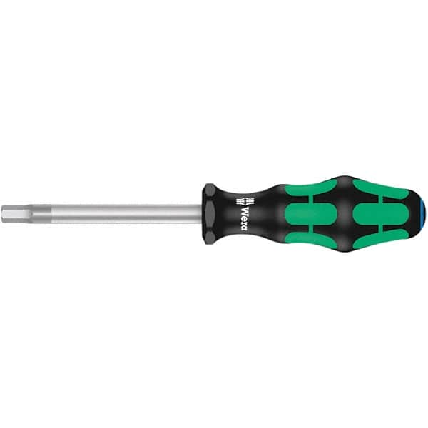 Wera - 6mm Standard Hex Driver - 80mm Blade Length, Ergonomic Cushion Grip Handle, 185mm OAL - A1 Tooling