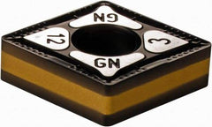 Iscar - CNMG643 GN Grade IC8150 Carbide Turning Insert - TiCN/Al2O3/TiN Finish, 80° Diamond, 3/4" Inscr Circle, 1/4" Thick, 3/64" Corner Radius - A1 Tooling