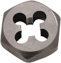 Union Butterfield - 7/8-9 UNC Thread, 1-5/8" Hex, Right Hand Thread, Hex Rethreading Die - Chromium Steel, 7/8" Thick, Series 2025 - Exact Industrial Supply