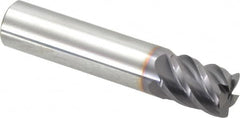 Niagara Cutter - 1/2", 5 Flute, Single End, Solid Carbide, 0.03" Corner Radius End Mill - 2-1/2" OAL, 45° Helix, Right Hand Flute, 5/8" LOC, Right Hand Cut - A1 Tooling