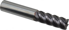 Niagara Cutter - 1/2", 5 Flute, Single End, Solid Carbide, 0.045" Corner Radius End Mill - 3" OAL, 45° Helix, Right Hand Flute, 1-1/4" LOC, Right Hand Cut - A1 Tooling