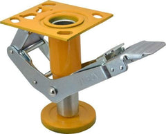 Albion - 7-1/2" Mounting Height, Position Floor Lock for 6" Diam Caster Wheels - 1-1/2" Retracted Clearance - A1 Tooling