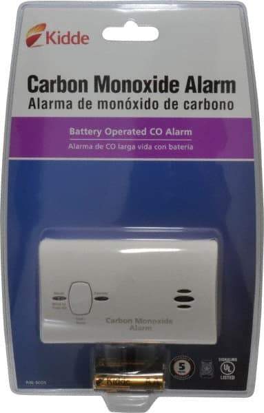 Kidde - CO Alarm - 85 dB Decibel Rating, AA Battery Included, Wall or Ceiling Mount, Electrochemical Sensor - A1 Tooling