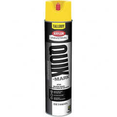 Krylon - 25 fl oz Yellow Marking Paint - 35 to 71 Sq Ft Coverage, Solvent-Based Formula - A1 Tooling