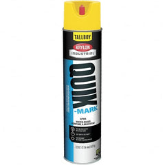 Krylon - 25 fl oz Yellow Marking Paint - 35 to 71 Sq Ft Coverage, Water-Based Formula - A1 Tooling