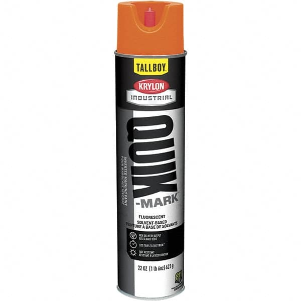 Krylon - 25 fl oz Orange Marking Paint - 35 to 71 Sq Ft Coverage, Solvent-Based Formula - A1 Tooling