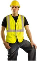 OccuNomix - Size M Flame Resistant/Retardant Yellow Solid General Purpose Vest - 36 to 38" Chest, ANSI 107-2015, ASTM F1506, ATPV=5.4 cal/Sq cm, NFPA 70E/HRC=1, Hook & Loop Closure, 1 Pocket, Modacrylic/Aramid Blend - A1 Tooling