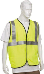 OccuNomix - Size 3XL Flame Resistant/Retardant Yellow Solid General Purpose Vest - 52 to 54" Chest, ANSI 107-2015, ASTM F1506, ATPV=5.4 cal/Sq cm, NFPA 70E/HRC=1, Hook & Loop Closure, 1 Pocket, Modacrylic/Aramid Blend - A1 Tooling