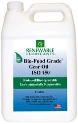 Renewable Lubricants - 1 Gal Bottle, Mineral Gear Oil - 6°F to 250°F, 131 St Viscosity at 40°C, 20 St Viscosity at 100°C, ISO 150 - A1 Tooling