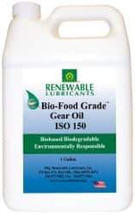 Renewable Lubricants - 1 Gal Bottle, Mineral Gear Oil - 6°F to 250°F, 131 St Viscosity at 40°C, 20 St Viscosity at 100°C, ISO 150 - A1 Tooling