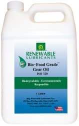 Renewable Lubricants - 1 Gal Bottle, Mineral Gear Oil - 24°F to 518°F, 252 St Viscosity at 40°C, 34 St Viscosity at 100°C, ISO 320 - A1 Tooling