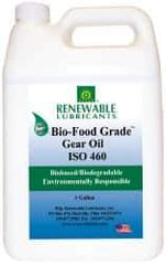 Renewable Lubricants - 1 Gal Bottle, Mineral Gear Oil - 23°F to 250°F, 382 St Viscosity at 40°C, 49 St Viscosity at 100°C, ISO 460 - A1 Tooling