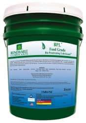 Renewable Lubricants - 5 Gal Pail Thin Oily Film Penetrant/Lubricant - 0°F to 280°F, Food Grade - A1 Tooling