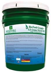 Renewable Lubricants - 35 Lb Pail Biobased Extreme Pressure Grease - White, Extreme Pressure, Food Grade & High Temperature, 590°F Max Temp, NLGIG 2, - A1 Tooling