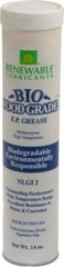 Renewable Lubricants - 14 oz Cartridge Biobased Extreme Pressure Grease - White, Extreme Pressure, Food Grade & High Temperature, 590°F Max Temp, NLGIG 2, - A1 Tooling