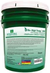 Renewable Lubricants - 35 Lb Pail Biobased Extreme Pressure Grease - Green, Extreme Pressure & High Temperature, 285°F Max Temp, NLGIG 2, - A1 Tooling