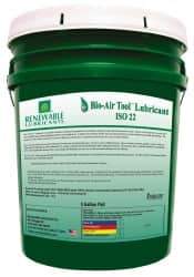 Renewable Lubricants - 5 Gal Pail, ISO 22, Air Tool Oil - -40°F to 420°, Series Bio-Air - A1 Tooling