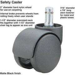 Master Caster - Cushions, Casters & Chair Accessories Type: Caster Set For Use With: Office and Home Furniture - A1 Tooling