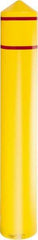 Eagle - 9-3/8" Wide x 9-3/8" Deep x 57" High, 8" Bumper Post Sleeve - Yellow, HDPE, 8 Lb, Smooth Surface - A1 Tooling