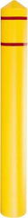 Eagle - 7-3/8" Wide x 7-3/8" Deep x 56" High, 6" Bumper Post Sleeve - Yellow, HDPE, 6 Lb, Smooth Surface - A1 Tooling