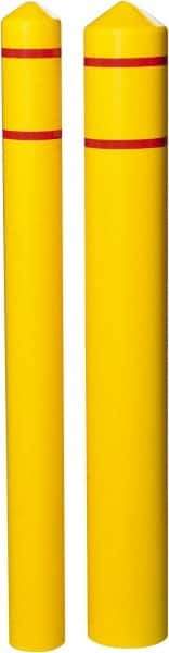 Eagle - 5-1/4" Wide x 5-1/4" Deep x 56" High, 4" Bumper Post Sleeve - Yellow, HDPE, 4 Lb, Smooth Surface - A1 Tooling