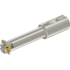 Vargus - 1.32" Cut Diam, 3-1/2" Max Depth of Cut, 1-1/4" Shank Diam, Internal/External Indexable Thread Mill - Insert Style 3LI, 3/8" Insert Size, 3 Inserts, Toolholder Style TM SC W, 6.22" OAL - A1 Tooling