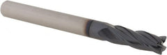 Accupro - 1/4", 4 Flute, Single End, Solid Carbide, 0.01" Corner Radius End Mill - 2-1/2" OAL, 30° Helix, Right Hand Flute, 3/4" LOC, Right Hand Cut - A1 Tooling