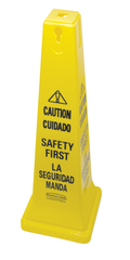 Caution Cone Sign - Yellow - A1 Tooling