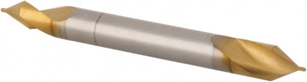 Hertel - #4/0 Plain Cut 60° Incl Angle High Speed Steel Combo Drill & Countersink - A1 Tooling