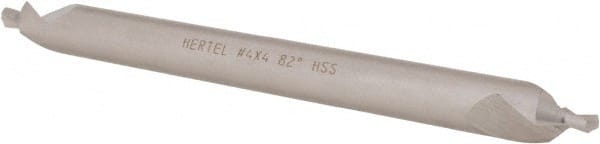 Hertel - #4 Plain Cut 82° Incl Angle High Speed Steel Combo Drill & Countersink - A1 Tooling