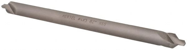 Hertel - #4 Plain Cut 82° Incl Angle High Speed Steel Combo Drill & Countersink - A1 Tooling