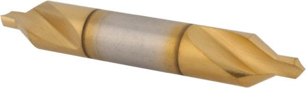 Hertel - #4 Plain Cut 60° Incl Angle High Speed Steel Combo Drill & Countersink - A1 Tooling